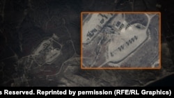 Imagini din satelit ale Planet Labs cu o bază militară și lansatoare de rachete de croazieră Bastion-P lângă Feodosia pe 31 octombrie