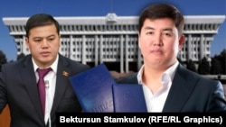  Фарходбек Алимжанов (солдо) жана Фархат Исмаилов (оңдо)