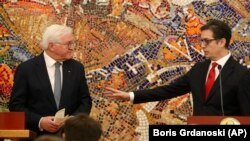 Германскиот и македонскиот претседател, Франк Валтер Штајнмаер и Стево Пендаровски 