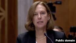 Кандидат на пост посла США в Армении Кристина Куинн во время слушаний в комитете Сената, Вашингтон, 30 ноября 2022 г.