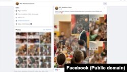 Sveštenik SPC tokom vjerskog obreda u privatnom vrtiću Montessori zvono u Nikšiću. 19. decembar 2022. godine