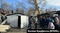 Бишкек. Гараждардын жерин бошотуу. 2022-жылдын 24-ноябры. 