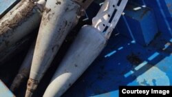 Залишки ракет РСЗВ з полів, Оріхів жовтень 2022 року