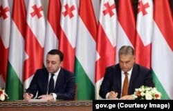 ირაკლი ღარიბაშვილი და ვიქტორ ორბანი