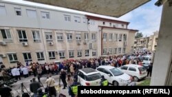 Матичните доктори на протест пред министерството за здравство. 