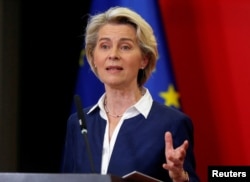 Preşedintele Comisiei Europene, Ursula von der Leyen.