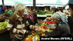 Piața centrală din capitală, Chișinău, august 2022