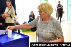 Sa jednog od birališta u Podgorici, 23. oktobar, 2022. godine