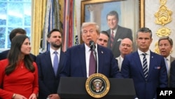 سخنرانی روز ۱۱ شهریور دونالد ترامپ در مراسمی در کاخ سفید