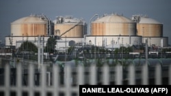 Rezervoari za skladištenje tečnog prirodnog gasa, Grejn, Velika Britanija, 21. septembar 2021.
