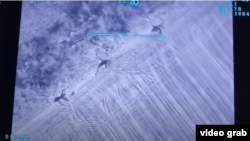 Удар Bayraktar по артиллерии под Гранитным