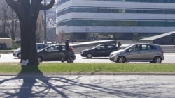 Migrant na sarajevskoj ulici, 17. mart