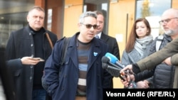 Pjotr Nikitin, osnivač Ruskog demokratskog društva, u razgovoru sa novinarima u Beogradu januara 2023. godine.