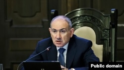 Armenia- Prime Minister Nikol Pashinian chairs a cabinet meeting in Yerevan, November 15, 2024.