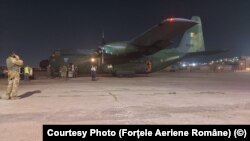 Nava cu care a fost extras românul din Afgnaistan