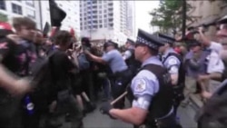 ჩიკაგოში მოხდა შეტაკებები პოლიციელებსა და დემონსტრანტებს შორის