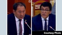 Бакыт Рысбеков. Эдил Байсалов. Коллаж сүрөт.