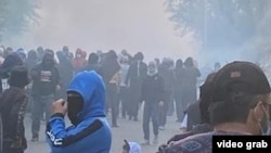 Акция протеста в Хороге, 16 мая 2022 года