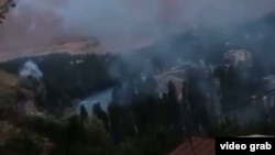 Хорог, административный центр Горно-Бадахшанской автономной области в Таджикистане. 16 мая 2022 года