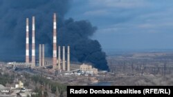 ТЕС горить, 22 лютого 2022 