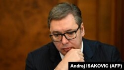 Predsednik Srbije Aleksandar Vučić na sednici Vlade Srbije posvećene Kosovu, 23. januar 2023.