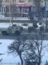 Phone Video Shows Russian Troops Firing In Kharkiv