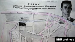 მაკინენის გადაადგილების სავარაუდო მარშრუტი კიევის შემოგარენში მის დაკავებამდე.