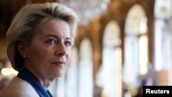 Президентка Європейської комісії Урсула фон дер Ляєн – одна з трьох посадовців, які прибули до Києва