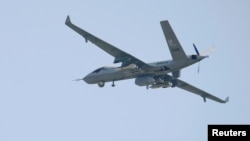 Қытайдың Wing Loong II әскери дроны. Қытай, Гуандун провинциясы, 28 қыркүйек, 2021 жыл.