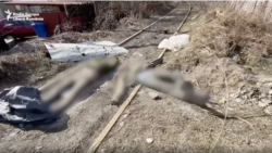 Ultimii locuitori din Irpin, lângă Kiev, au rămas printre ruine și cadavre