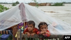 سیو دي چلډرن وايي، یوازې په سیند صوبه کې بارانونو او سیلابونو له ۷۲ زرو زیات ماشومان متاثره کړي دی: انځور له ارشیفه