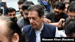Since his ouster, Imran Khan, who is 70, has claimed his government was toppled by Prime Minister Shabaz Sharif's government as part of a U.S. plot. 