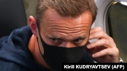 Орусиядагы оппозиция лидери, камактагы Алексей Навальный. 17-январь, 2021-жыл.  