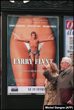 Afișul filmului The People vs Larry Flynt, 1996