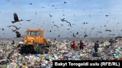 Мусорный полигон Бишкека. 2022 год.