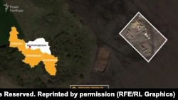 Військова техніка РФ у полі біля села Ближнє Бєлгородської області, 26 квітня 2022 року