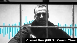 Alexei Navalnîi după gratii. (Arhivă)