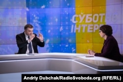 Андрій Загороднюк в студії Радіо Свобода