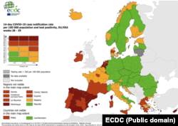 Harta avertismentelor Covid pentru 29 iulie 2021.