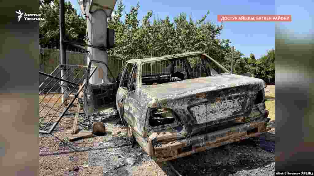 Баткен районундагы Достук айылы. Айылда 70 үй болсо, анын алтымыштан ашыгы өрттөлгөн.&nbsp;20-сентябрь, 2022-жыл.&nbsp;