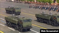 7-й окремий полк безпілотних систем військ РФ на параді у Москві, 9 травня 2025 року