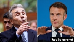 Бидзина Иванишвили и Эммануэль Макрон (кол