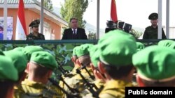 Тажик президенти Эмомали Рахмондун Хатлон облусундагы чек ара бөлүгүнө сапары, 26-май 2022-жыл.