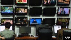 تصویر آرشیف : برخی از شبکه های تلویزیونی افغانستان 