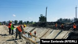 ფოტო არქივიდან: ანაკლიის ღრმაწყლოვანი პორტის საკონსტრუქციო სამუშაოები. 16 აპრილი, 2018 წელი