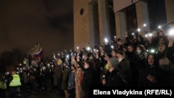 Акция протеста в Петербурге 21 апреля 2021 года