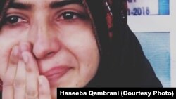 حسیبه قمبرانۍ وايي د سولې پر ورځ د خپل وژلي او ورک ورور ماتم کوي. 