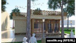 Так будет выглядеть здание кафе, которое планируют построить в Бухаре. 