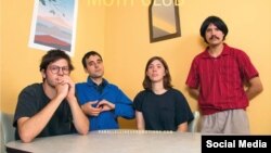 Detaliu de pe afișul unui concert Palm la Moth Club, 25 octombrie 2018 