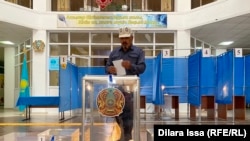 Голосование в городе Шымкенте. 5 июня 2022 года